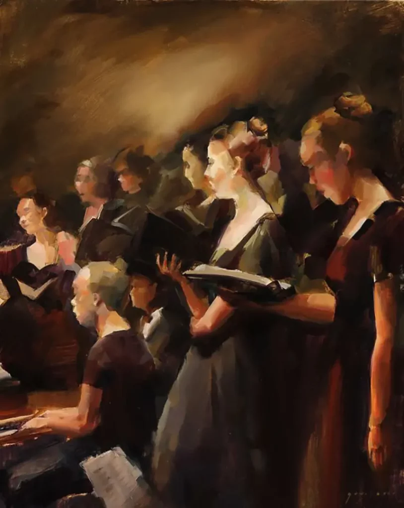 Choir Girls by Georgesse Gomez on Artfully Walls